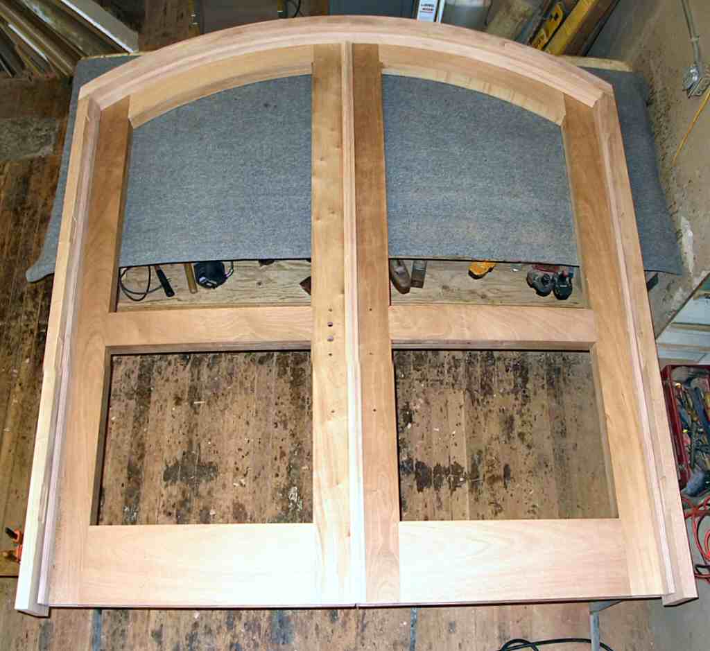 mahogany double doors pre-hung in jamb