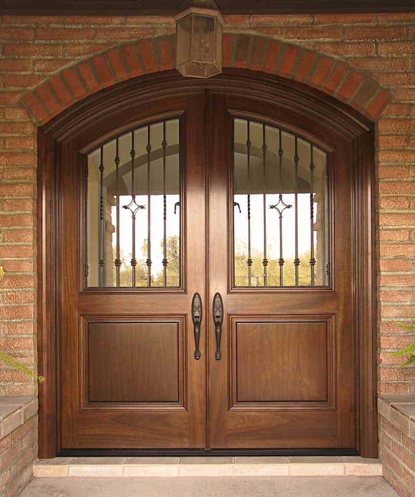 Completed mahogany entry