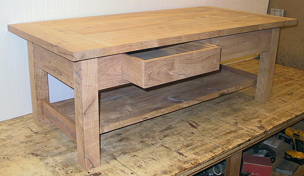 mesquite table - side view