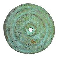 3" bronze round rosette