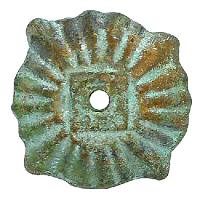 2.5" bronze shell rosette