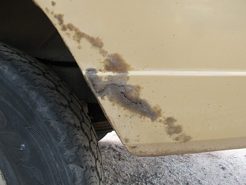 rear fender rust 1977 Jeep Wagoneer