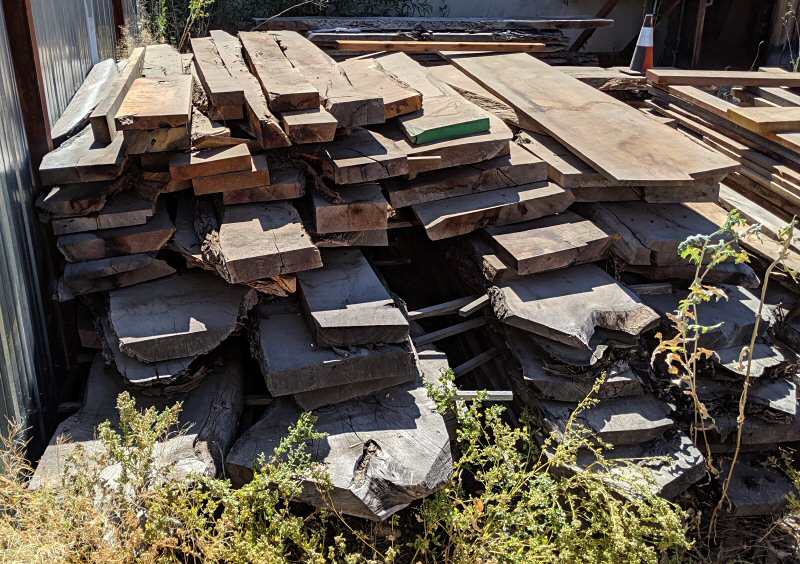8/4 wide mesquite planks
