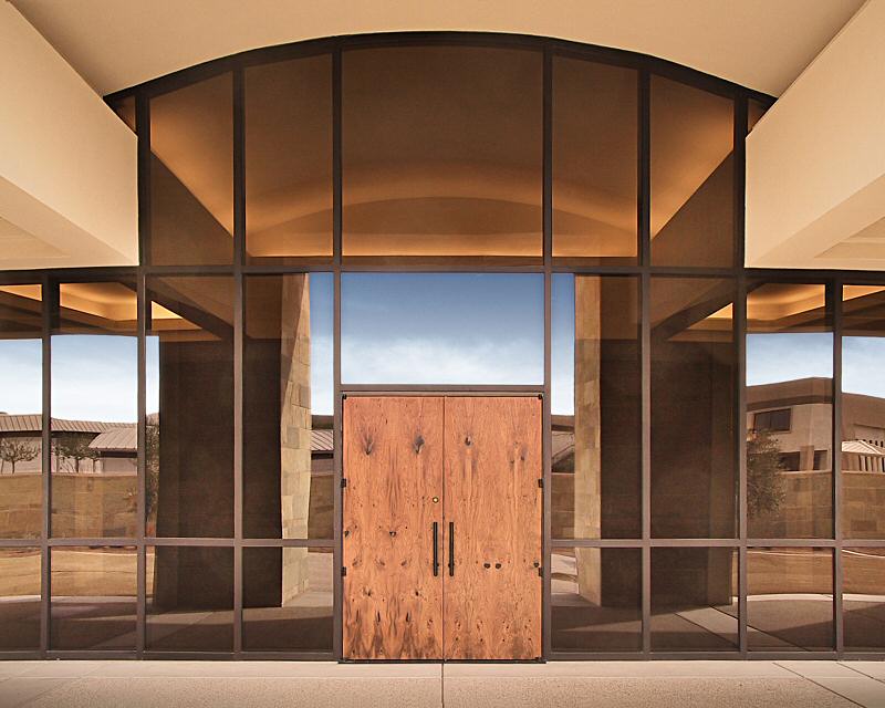 Casa Barrier Chapel  mesquite entry