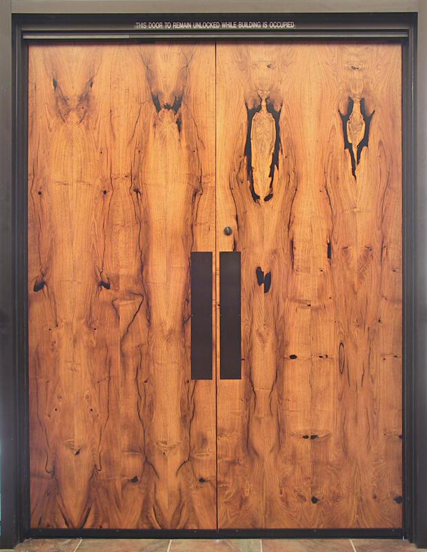 Mesquite Veneered Door