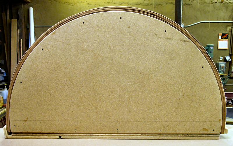 round form with mesquite veneer