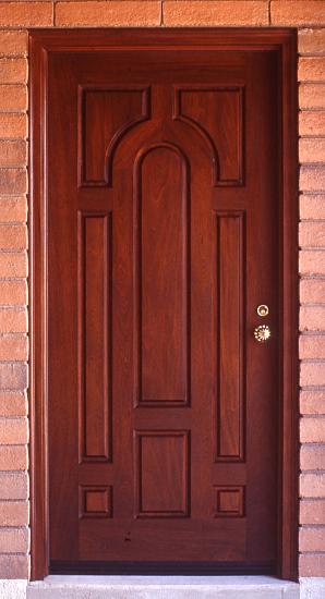 Mahogany entry door