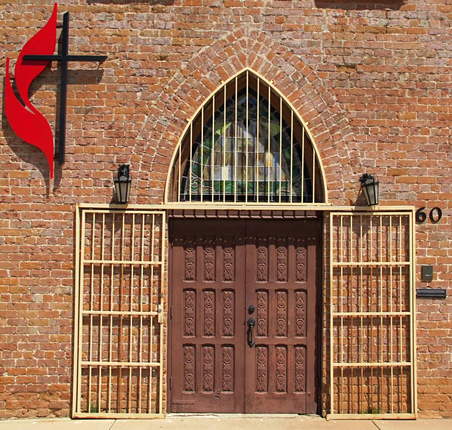 St. Hohn's Methodist Church entry before photo