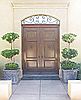 Classic style antique mahogany double door entry 