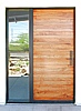 Contemporary mesquite entry door