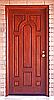 Traditional mahogany door