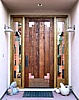 Rustic Fir Doors with Copper