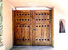 Courtyard entry gates