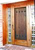 Rustic door with screen