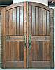 Hand planed white oak double doors