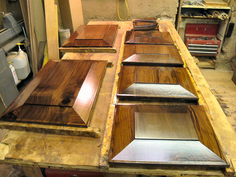 pre-finished walnut raised panels