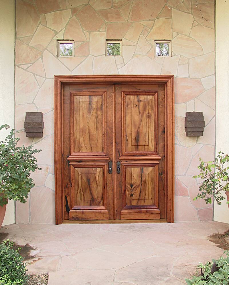 Elegant Mesquite Entry Doors WGH Woodworking